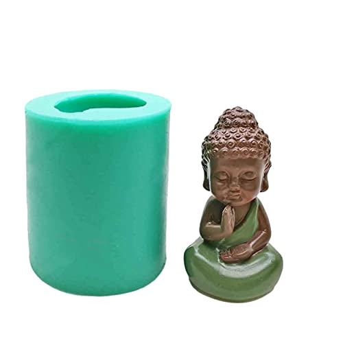 3D Silikon Kerzenform Gießform Silikonform, 3D Buddha Figuren Fondant Silikonform DIY Kerzenform, Seife Herstellung Formen Für Handwerk Ornamente, Herstellung Kerzen, Aromasteinen, Schokolade (C) von FYBlossom