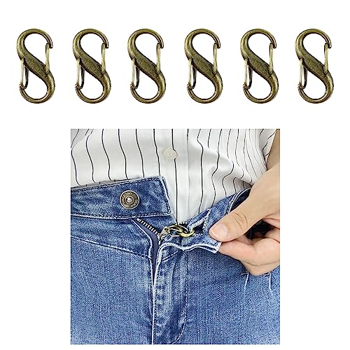 Reißverschluss-Halter oben für Jeans – Verschluss zum Halten des Hosen-Reißverschlusses – Haken für Jeans Reißverschluss und Knopf – hält den Reißverschluss an der Hose – Bronze – FYOURH von FYOURH