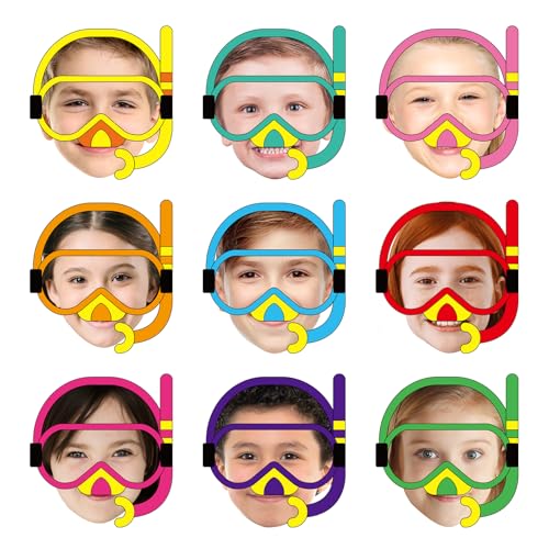 FYSUIMU 45 Stück Sommer-Tauchausschnitte, bunt, zum Selbermachen, Tauchmaske, Papierschneiden mit 100 Klebepunkten für Foto-Bastelarbeiten, Party, Klassenzimmer, Pinnwand FYSUIMU 45 Stück Sommer-Tauchausschnitte, bunt, zum Selbermachen, Tauchmaske, Papierschneiden mit 100 Klebepunkten für Foto-Bastelarbeiten, Party, Klassenzimmer, Pinnwand von FYSUIMU