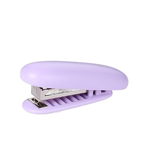 Hefter Hefter, tragbarer Hefter, Grundschulbedarf, 24/6-Hefter, 20 Seiten, for Binden von kleinen Schüler-Briefpapieren Desktop-Hefter(Purple) von FYSXCXS