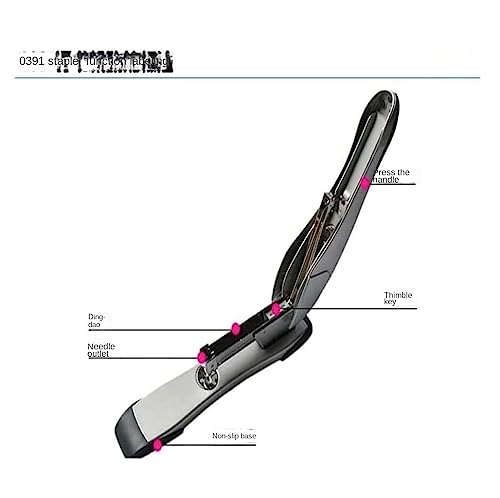 Hefter Hochleistungshefter, tragbar, langlebig, Schreibtischhefter, Heimhefter, Desktop-Hefter for Bürobedarf, Klassenzimmer, Desktop Desktop-Hefter(Silver) von FYSXCXS