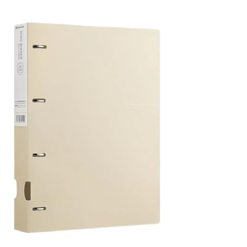 Dateiordner A4-Ordner mit D-Typ-Stanzung, Büro-Aufbewahrung, Aktenring, Testpapier, Datenaufbewahrungsordner, 4-Loch-Binder, Lernzubehör Ordner(Khaki) von FZL02068LM