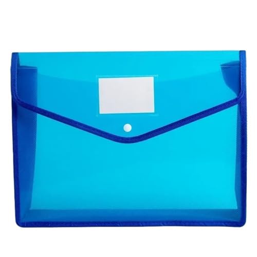 Dateiordner PVC-Tasche mit großer Kapazität, wasserdichte Dokumententasche, A4-Aktenordner, Datei-Organizer, Umschlagordner, Schule, Bürobedarf, Organisatoren Ordner(Blue) von FZL02068LM