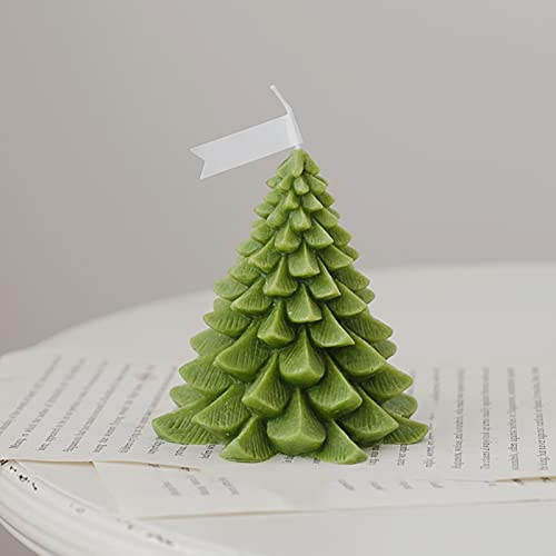 3D Weihnachtsbaum Kerzengießform,Schnee-Tannenbaum Silikonformen,Realistic Kerzenform Wiederverwendbar, Epoxy-Formen Harzform für Kunsthandwerk, Herstellung von Weihnachtsgeschenken, Christbaumschmuck von FZQBEY