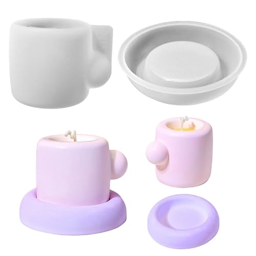 Silikonformen Gießformen, Silikonform Dose mit Untertasse Kerzenhalter Gießformen Silikon Vase Silikonform Schale Kerzenglas Giessformen Silikon Gießform Kerzenhalter für Blumentöpfe Vorratsgefäß (A) Silikonformen Gießformen, Silikonform Dose mit Untertasse Kerzenhalter Gießformen Silikon Vase Silikonform Schale Kerzenglas Giessformen Silikon Gießform Kerzenhalter für Blumentöpfe Vorratsgefäß (A) von FZQBEY