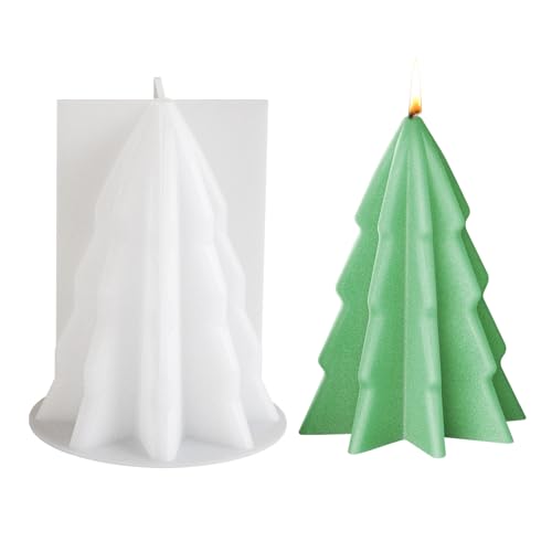 Silikonformen Gießformen Weihnachten Kerzenformen zum Gießen, 3D Weihnachtsbaum Silikonform Weihnachten Gips Zum Gießen Baum Gießformen Silikon Gießform Weihnachten Giessformen Silikon Kerzenform von FZQBEY