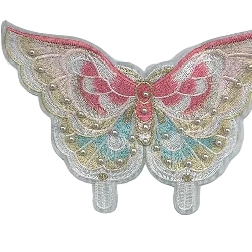 3D-Stickerei-Patch, Stickerei-Applikation, Spitzenband, 3D-Blumenperlen, Pailletten-Spitze, Applikation, Motiv for Nähen, Brauthochzeit von FZYEUO