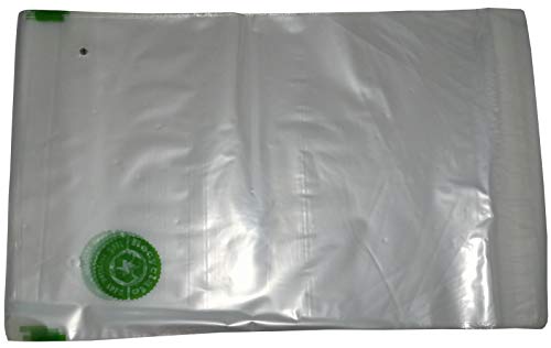 1000 Recyclat Adhäsionsverschlussbeutel gelocht transparent mit Recyclat-Logodruck 225x310 40mµ Versandbeutel Versandtasche Beutel Klappenbeutel von Fa.ars