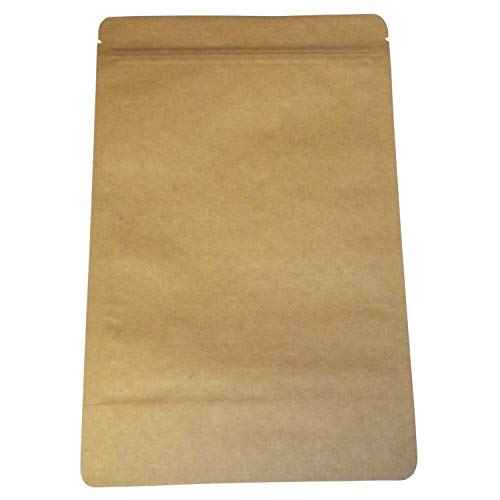 50 Aromabeutel Standbodenbeutel mit Druckverschluss 160x270 Aluminiumfolie Beutel Zip Papiertüten Kraftpapierbeutel mit Boden für Verpackung von Kaffee,Tee Lebensmittel und Snack mehr Fa.ars von Fa.ars