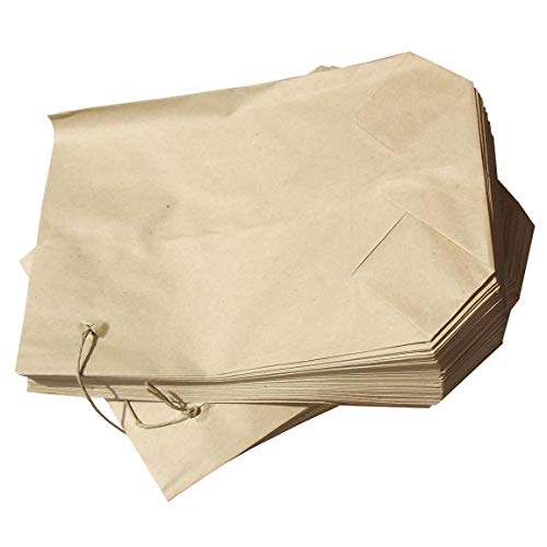 Fa.ars 1000 Bodenbeutel braun Natron 14,5 x 21,5 cm für 500 g Papierbeutel mit Faden gefädelt Kreuzbodenbeutel Papiertüten Tüte Bäckertüte Natron Papier Bio Papiertüten von Fa.ars