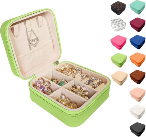 Reise-Schmuckschatulle für Brautjungfern, Mini-Reise-Schmuckschatulle, kleiner Schmuck-Organizer für Mädchen und Frauen, PU-Leder, Brautjungfer, Geschenk, Ringe, Ohrringe, Halsketten, Aufbewahrung, von FaFa tree