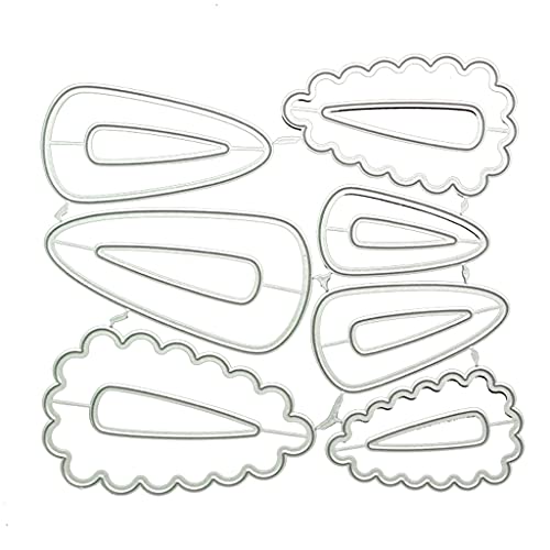 Fabeas Metall-Stanzformen, Haarspangen, Metall-Stanzformen, Schablone für Scrapbooking, Alben, Papierkarten von Fabeas