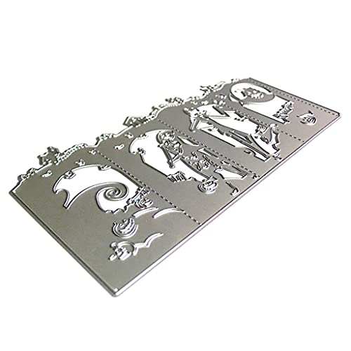 Fabeas Metall-Stanzformen, Halloween-3D-Kürbis-Metall-Stanzformen, Schablone für Scrapbook-Alben von Fabeas