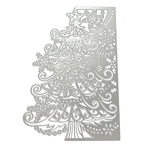 Fabeas Metall-Stanzformen, Weihnachtsbaum-Metall-Stanzformen, Schablone für Scrapbooking, Alben, Papierkarten von Fabeas