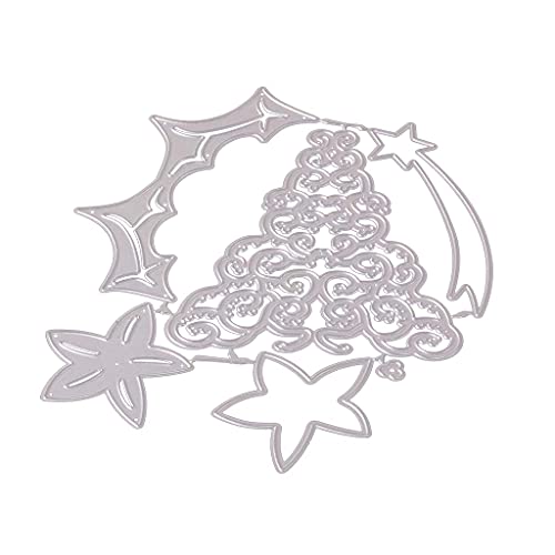 Fabeas Metall-Stanzformen, Weihnachtsbaum-Metall-Stanzformen, Schablone für Scrapbooking, Alben, Papierkarten von Fabeas