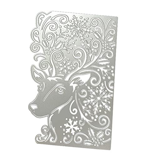 Fabeas Metall-Stanzformen, Weihnachtselch, Metall-Stanzformen, Schablone für Scrapbook, Album, Papier, Karten von Fabeas