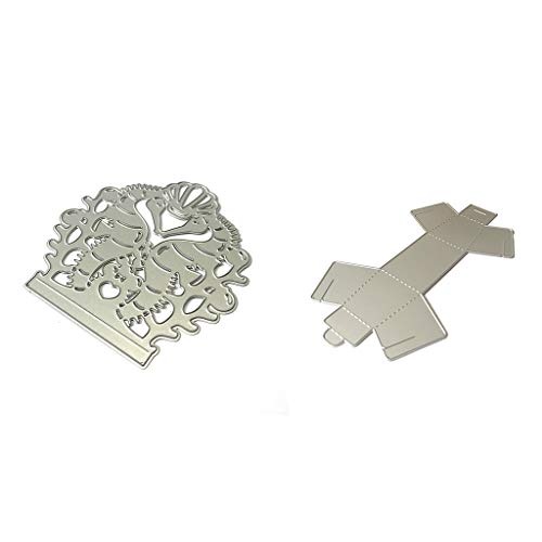 Fabeas Stanzformen aus Metall, Seepferdchen-Box, Basis-Metall-Stanzformen, Schablone für Scrapbooking, Alben, Stempelpapier von Fabeas