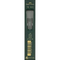 FABER-CASTELL TK 9071 Fallminen-Bleistiftminen schwarz 2B 2,0 mm, 10 St. von Faber-Castell