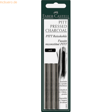 Faber Castell Reißkohle Pitt monochrom soft auf Blisterkarte von Faber Castell