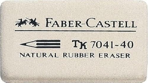 10er Packung Faber-Castell 184140 Radiergummi 7041-40 34x26x8mm (10, 34x26x8mm) von Faber-Castell