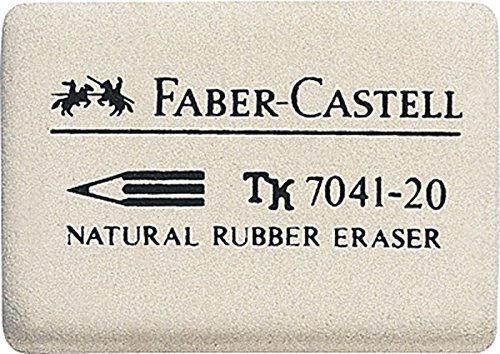 10er Sparpack Faber-Castell 184120 Radiergummi 7041-20 40 x 27 x 10 mm (10, 40x27x10 mm) von Faber-Castell