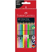 FABER-CASTELL Colour GRIP Buntstifte farbsortiert, 12 St. von Faber-Castell