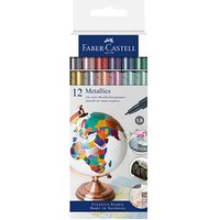 FABER-CASTELL Metallic Permanentmarker farbsortiert 1,5 mm, 12 St. von Faber-Castell