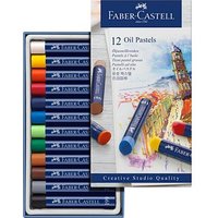 FABER-CASTELL Pastell Ölkreide farbsortiert 12 St. von Faber-Castell