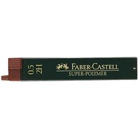 FABER-CASTELL SUPER-POLYMER Feinminen-Bleistiftminen schwarz 2H 0,5 mm, 12 St. von Faber-Castell