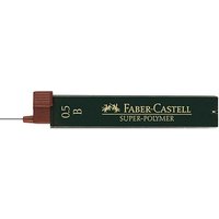 FABER-CASTELL SUPER-POLYMER Feinminen-Bleistiftminen schwarz B 0,5 mm, 12 St. von Faber-Castell