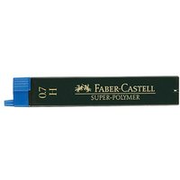 FABER-CASTELL SUPER-POLYMER Feinminen-Bleistiftminen schwarz H 0,7 mm, 12 St. von Faber-Castell