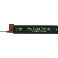 FABER-CASTELL SUPER-POLYMER Feinminen-Bleistiftminen schwarz HB 0,5 mm, 12 St. von Faber-Castell