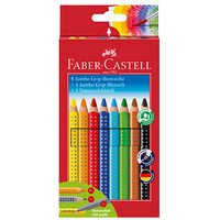 FABER-CASTELL Jumbo GRIP  Buntstifte farbsortiert, 8 St. von Faber-Castell