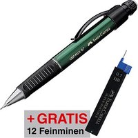 AKTION: FABER-CASTELL GRIP PLUS Druckbleistift grün HB 0,7 mm, 1 St. + GRATIS 12 Feinminen 0,7 Hb von Faber-Castell