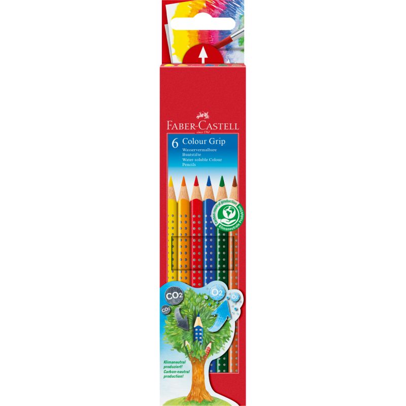 Colour GRIP Farbstift Kartonetui 6teilig von Faber Castell