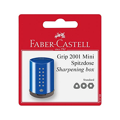 Einfachspitzdose Grip2001 Mini 2f.sort. im Blister von Faber-Castell