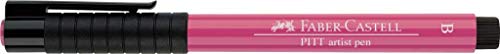 FABER-CASTELL 167429 - Tuschestift Pitt artist pen brush, Strichstärke B, Farbe 129, krapplack rosa von Faber-Castell