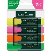 FABER-CASTELL 48 Textmarker farbsortiert, 4 St. von Faber-Castell