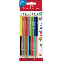 FABER-CASTELL Bicolor Buntstifte farbsortiert, 8 St. von Faber-Castell