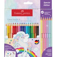 FABER-CASTELL Colour Grip Buntstifte farbsortiert, 24 St. von Faber-Castell