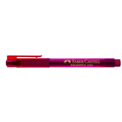 FABER-CASTELL Fineliner BROADPEN 1554, rot VE=12 von Faber-Castell