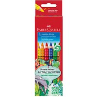 FABER-CASTELL Jumbo GRIP Buntstifte farbsortiert, 6 St. von Faber-Castell