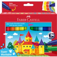 FABER-CASTELL Jumbo Super Washable Filzstifte farbsortiert, 24 St. von Faber-Castell