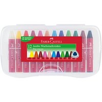 FABER-CASTELL Jumbo Wachsmalstifte farbsortiert, 12 St. von Faber-Castell