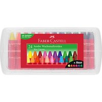 FABER-CASTELL Jumbo Wachsmalstifte farbsortiert, 24 St. von Faber-Castell