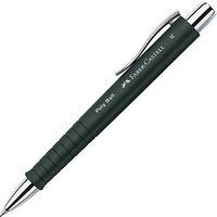 FABER-CASTELL Kugelschreiber POLY BALL M schwarz Schreibfarbe blau, 1 St. von Faber-Castell