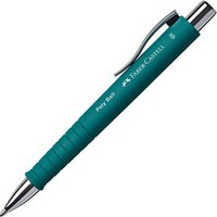 FABER-CASTELL Kugelschreiber POLY BALL Colous XB grün Schreibfarbe blau, 1 St. von Faber-Castell