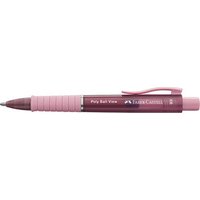 FABER-CASTELL Kugelschreiber Poly Ball View rose, Schreibfarbe: blau, 1 St. von Faber-Castell