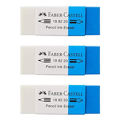 FABER-CASTELL Kunststoff-Radierer Kombi 7082-20 VE=3 von Faber-Castell