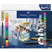 FABER-CASTELL Lackmarker farbsortiert 1,5 mm, 30 St. von Faber-Castell